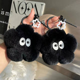 CUTE FLOWER PLUSH BALL BAG CAR KEYCHAIN PENDANT_CWMM2532