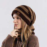 Warm Fleece Hat And Scarf Two Piece Set_Cwasc1129