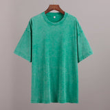 Washed And Aged Short-Sleeved Loose T-Shirt