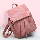 PU LEATHER BACKPACK CANDY COLOR FOR WOMEN HANDBAG_CWAB0741