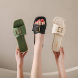 ADJUSTABLE BUCKLED SANDALS SLIPPERS_CWSHS0674