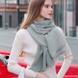 DOUBLE SIDED CRINKLE SCARF ELEGANT WINTER WRAP_CWASC0208