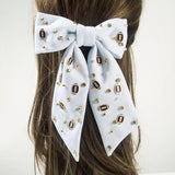 BOW STYLE SPRING HAIR CLIP RHINESTONE RUGBY_CWAHA6189