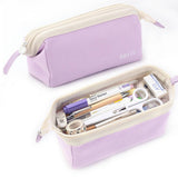 SOLID COLOR SIMPLE BOAT SHAPED PENCIL CASE_CWMM1974