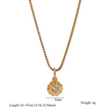 MINIMALIST STAINLESS STEEL MONTHLY STONE NECKLACE_CWMM8843