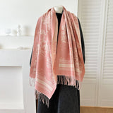 Cwasc03141_Vintage Reversible Scarf Boho Winter Warm Shawl