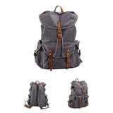 Vintage Waxed Canvas Travel Backpack For Men_Cwab5548