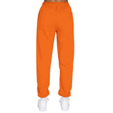 Solid-Color Zipper Sweatshirt And Sweatpants Set