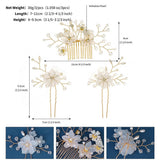 BEAUTIFUL HANDMADE BRIDAL HAIR ACCESSORIESSET_CWAHA2790