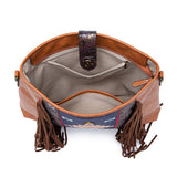 BOHEMIAN HAND WOVEN FLOWING BEARD SHOULDER BAG_CWAB2579
