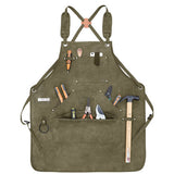 Cwmm1819_Canvas Apron Multi-Functional Work Apron
