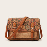 RETRO PRINT LARGE CAPACITY SHOULDER BAG_CWAB2643