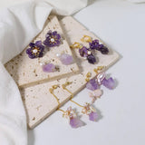 SIMPLE AND VERSATILE HIGH END PURPLE EARRINGS_CWAJE3771