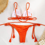 SEXY NYLON BIKINI TIE FRONT WOMENS SWIMWEAR_CWMW0255