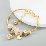 ADJUSTABLE GOLD BEAR RHINESTONE BRACELET_CWMM8626