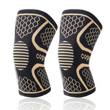COPPER NYLON KNIT KNEE BRACE FOR RUNNING SPORTS_CWMM7883