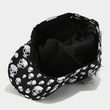 HALLOWEEN SKULL PERSONALIZED WIG BASEBALL CAP_CWAB2928