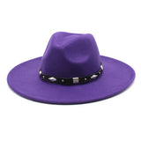 Women Fashion Casual Big Felt Hat Jazz Hat_Cwah0843