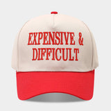 Retro Letter Embroidery Baseball Cap Unisex_Cwah04658