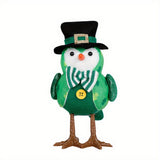 ST PATRICKS PARTY GLOWING LIGHT GREEN BIRD DOLL_CWMM3445