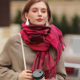 2025 FASHION PLAID TASSEL SCARF WINTER WARMTH_CWASC0185