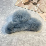 REX RABBIT FUR CLAWS ELEGANT MIXED COLOR CLIPS_CWASC1591