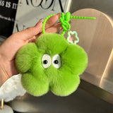 CUTE FLOWER PLUSH BALL BAG CAR KEYCHAIN PENDANT_CWMM2532