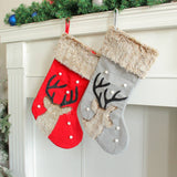 CHRISTMAS DECORATIONS CUTE DEER HEAD CANDY SOCKS_CWMS1448