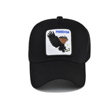 SUMMER NEW ANIMAL EMBROIDERED MESH TRUCKER HAT_CWAH1361