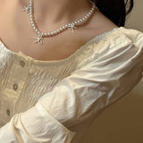 Versatile High-End Retro Bow Necklace For Women