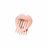 Cwaha07446_Flat Heart Hair Claw Clip Strong Grip For Women