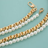 MIXED COLOR CHAIN BEADED PEARL BAG STRAP_CWMM5109