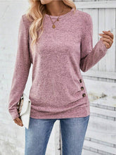 Solid Color Long-Sleeved Cut-Out Casual Shirt