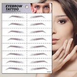 6D WATERPROOF EYEBROW TATTOO STICKERS REALISTIC_CWMM8264