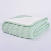 SOLID COLOR PLUSH KNITTED WOOL THROW BLANKET_CWMM2366