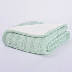 SOLID COLOR PLUSH KNITTED WOOL THROW BLANKET_CWMM2366