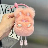 CUTE PLUSH BUNNY CAR KEYCHAIN BAG PENDANT_CWMM2534