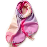 ELEGANT PLAID SHAWL WINTER SCARF FOR WOMEN_CWASC0170