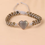 HEART SHAPED CHARM NATURAL STONE WOVEN BRACELET_CWAJE3915