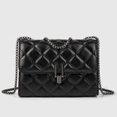 DIAMOND CHECKERED CHAIN BAG SHOULDER BAG_CUAB0166