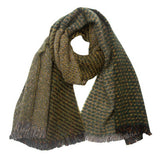 FRINGE PATCHWORK SCARF UNISEX WINTER SHAWL WRAP_CWASC0873
