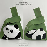 CARTOON PANDA 2024 NEW KNITTED HANDBAG_CWAB2385