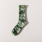 Universe Printed Tie Dyed Fashion Crew Socks_Cwms123