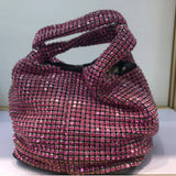 PORTABLE BUCKET BAG ELEGANT RHINESTONE EVENING BAG_CWAB3586