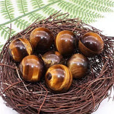 NATURAL TIGER EYE CRYSTAL BALL SET_CWMM8129