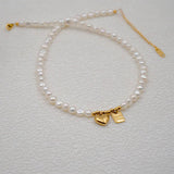 NEW GOOD LUCK BRAND PEARL CLAVICLE NECKLACE_CWAJE1673