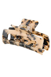 3 22 TORTOISE SHELL FLAT WOMENS HAIR CLAW CLIP_CWAHA0099