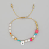 FASHION HAND WOVEN LETTER PEARL BRACELET_CWMM3812