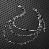 PERSONALIZED MULTI LAYERED DENIM METAL CHAIN_CWMM4887