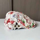 RETRO FUNNY GRAFFITI FORWARD CAP BERET_CWAB2899